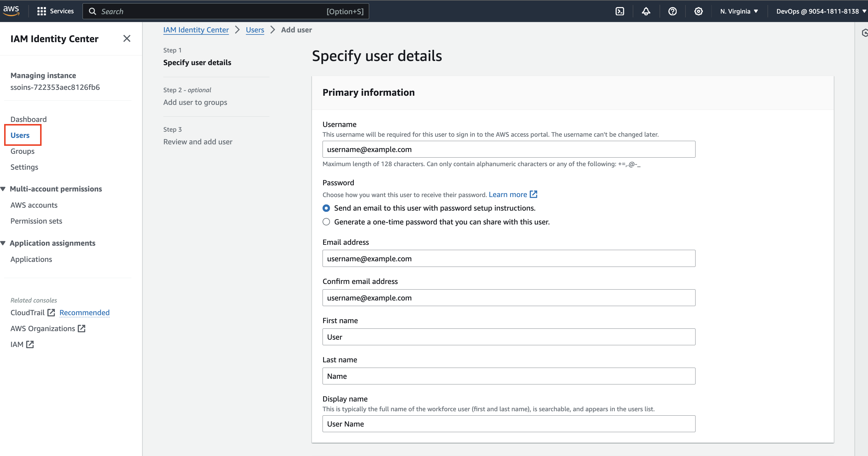 Sign up for AWS